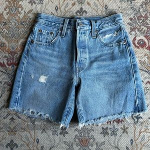 Levi’s 501 Mid Thigh Denim Shorts